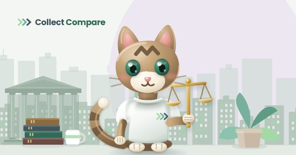 Tally the Tabby holding the scales of justice